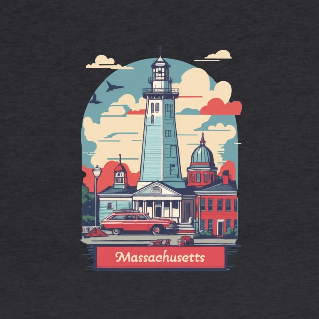 Massachusetts Vintage Design by huefinder